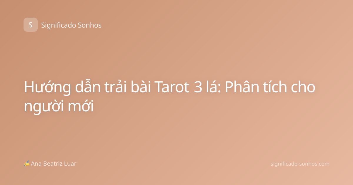 Hướng dẫn trải bài Tarot 3 lá: Phân tích cho người mới
